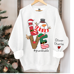 Lofaris Love Grandma Life Christmas Sweatshirt