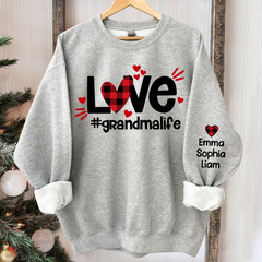 Lofaris Love Grandma Life Sweatshirt Custom And Kids Gift TH