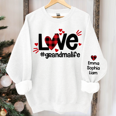 Lofaris Love Grandma Life Sweatshirt Custom And Kids Gift TH