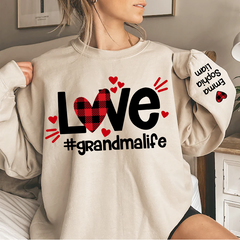 Lofaris Love Grandma Life Sweatshirt Custom And Kids Gift TH