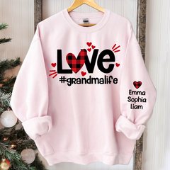 Lofaris Love Grandma Life Sweatshirt Custom And Kids Gift TH