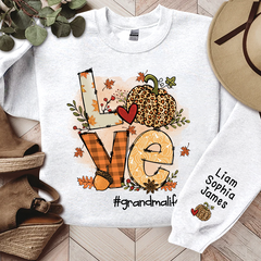 Lofaris Love Grandma Life Pumpkin Fall Custom Sweatshirt