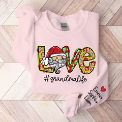 Lofaris Love Santa Grandma Life Christmas Custom & Kids Gift TH Sweatshirt