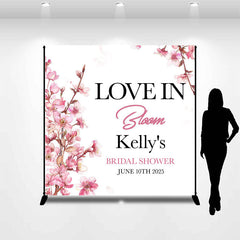 Lofaris Love In Bloom Floral Custom Bridal Shower Backdrop