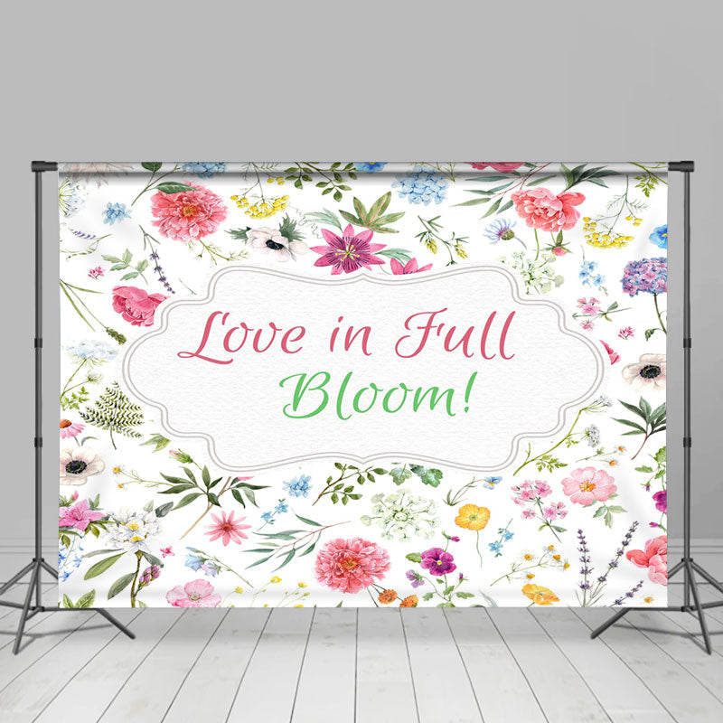 Lofaris Love In Full Bloom Flowers Valentines Day Backdrop