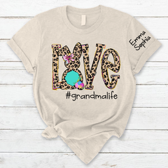 Lofaris Love Leopard Grandma Life Kids Custom Easter T-Shirt