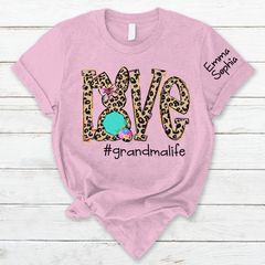 Lofaris Love Leopard Grandma Life Kids Custom Easter T-Shirt