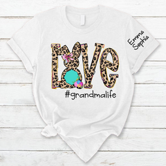 Lofaris Love Leopard Grandma Life Kids Custom Easter T-Shirt