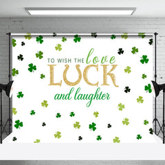 Lofaris Love Luck And Laughter St Patricks Day Backdrop