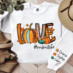 Lofaris Love Mimi Life Autumn Pumpkin Gift Custom Sweatshirt