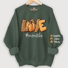 Lofaris Love Mimi Life Autumn Pumpkins Custom Sweatshirt