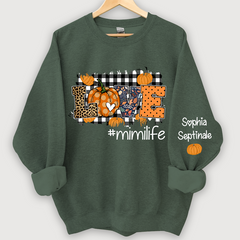 Lofaris Love Mimi Life Pumpkin Autumn Custom Sweatshirt