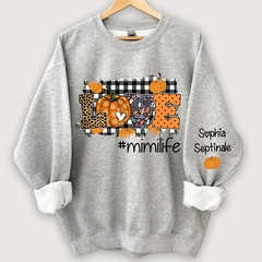 Lofaris Love Mimi Life Pumpkin Autumn Custom Sweatshirt