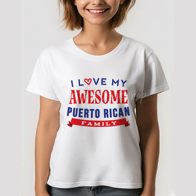 Lofaris Love My Awesome Puerto Rican Family Reunion T-Shirt