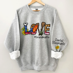 Lofaris Sunflower Leopard Mimi And Grandkids CTH01 Sweatshirt