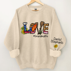 Lofaris Sunflower Leopard Mimi And Grandkids CTH01 Sweatshirt