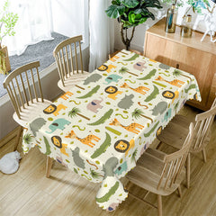 Lofaris Lovely Animals Patterns Home Kitchen Tablecloth