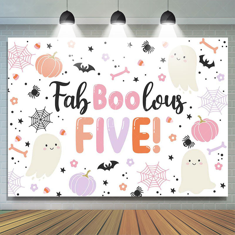 Lofaris Lovely Boo Pink Halloween 5th Birthday For Girls