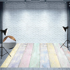 Lofaris Lovely Candy Colored Wood Floor Backdrop For Photography