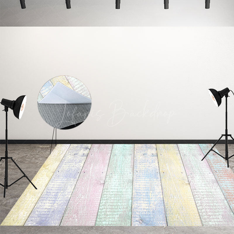 Lofaris Lovely Candy Colored Wood Floor Backdrop For Photography