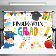 Lofaris Lovely Sweet Kindergraten Grad 2024 Party Backdrop