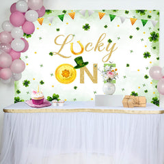 Lofaris Lucky One St Patricks Day 1st Birthday Backdrop