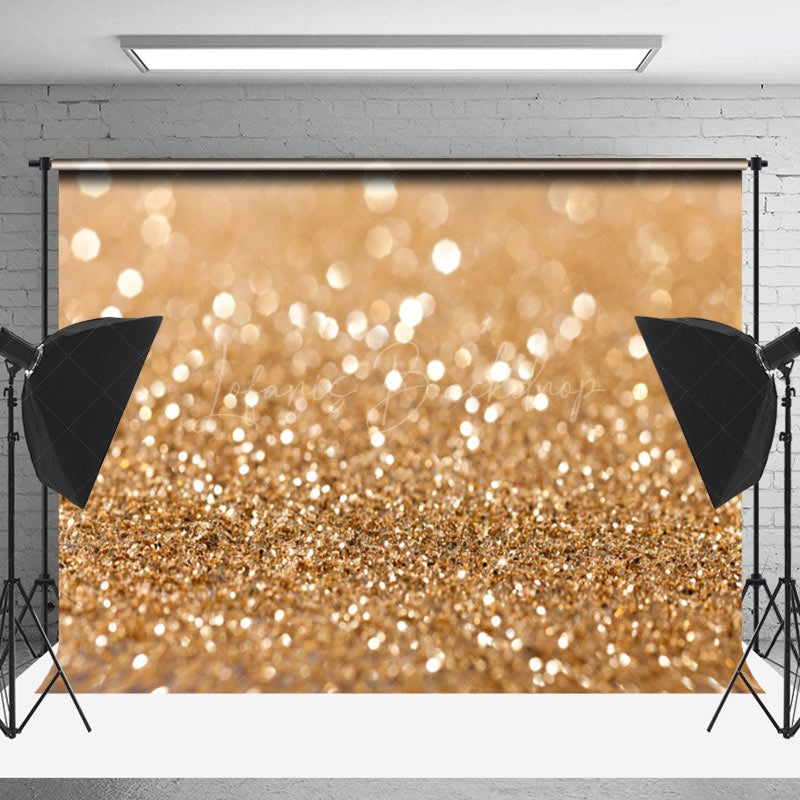 Lofaris Luxury Gold Glitter Texture Bokeh Photo Backdrop