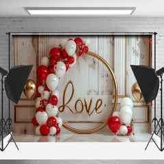 Lofaris Luxury Marbled Wall Balloons Valentines Day Backdrop