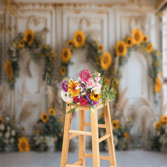 Lofaris Luxury Retro Wall Arch Floral Wedding Photo Backdrop