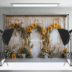 Lofaris Luxury Retro Wall Arch Floral Wedding Photo Backdrop