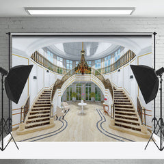 Lofaris Luxury Staircase Interior Window Backdrop For Photo