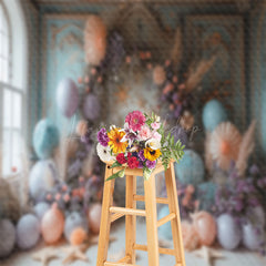 Lofaris Luxury Wall Balloons Coastal Cake Smash Backdrop