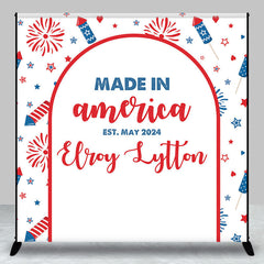 Lofaris Made In America Birthday Independence Day Backdrop