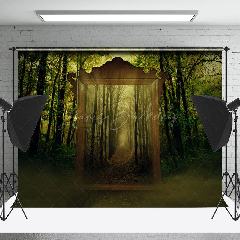 Lofaris Magic Mirror Mysterious Forest Photo Booth Backdrop