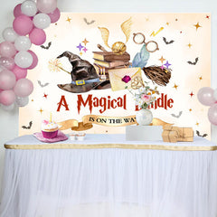 Lofaris Magical Bundle Theme Cartoon Baby Shower Backdrop