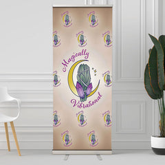 Lofaris Magical Meniscus Custom Champagne Retractable Banner