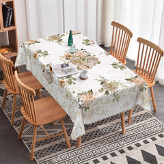 Lofaris Magnificent Flower Pattern Rectangle Tablecloth