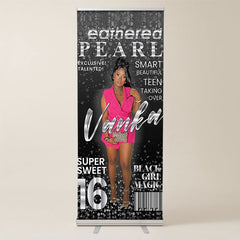 Lofaris Magzine Style Custom Retractable Birthday Banner