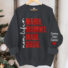 Lofaris Momlife Mama Mommy Mom Bruh With Kids Gift For TH Sweatshirt