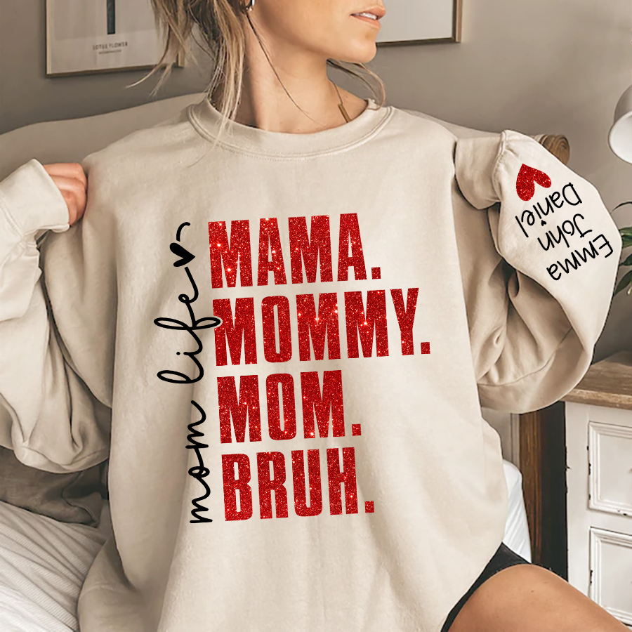 Lofaris Momlife Mama Mommy Mom Bruh With Kids Gift For TH Sweatshirt