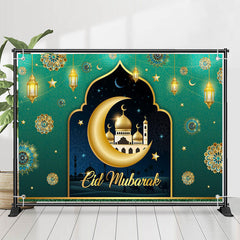 Lofaris Mandala Moon Palace Turquoise Eid Mubarak Backdrop