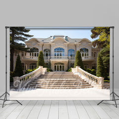 Lofaris Mansion Staircase Outdoor Architecture Backdrop