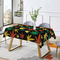 Lofaris Maple Leaves Outdoor Picnic Rectangle Tablecloth