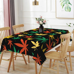 Lofaris Maple Leaves Outdoor Picnic Rectangle Tablecloth