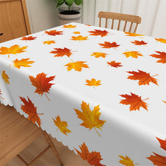 Lofaris Maple Leaves Restaurant Coffee Party Tablecloth