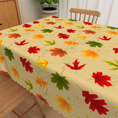 Lofaris Maple Leaves Restaurant Dinner Square Tablecloth