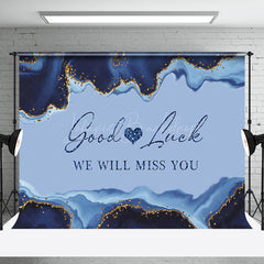 Lofaris Marbled Good Luck We Will Miss You Farewell Backdrop