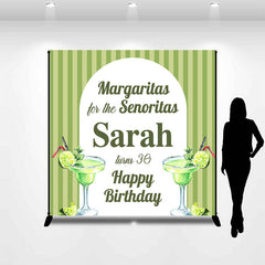 Lofaris Margaritas For Senoritas Party Custom Birthday Backdrop