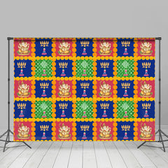 Lofaris Marigold Kolam Indian Traditional Festival Backdrop