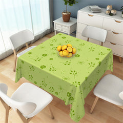 Lofaris Matcha Green Leaves Flower Tablecloth For Party Decor